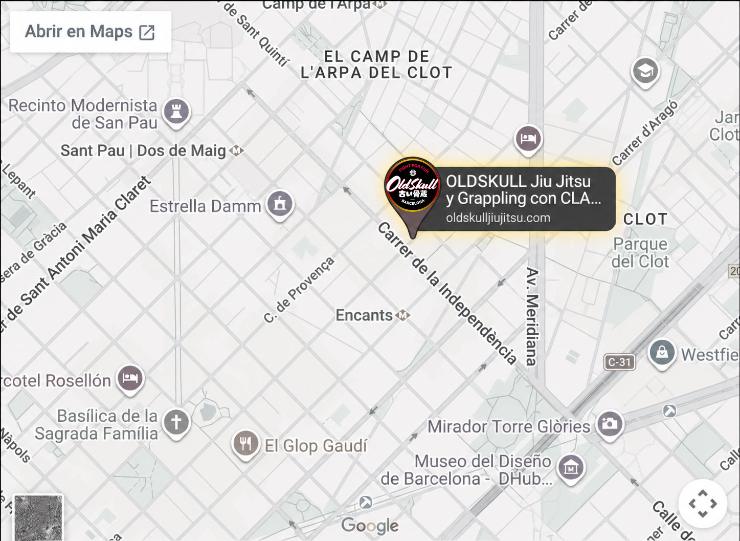 mapa web oldskull